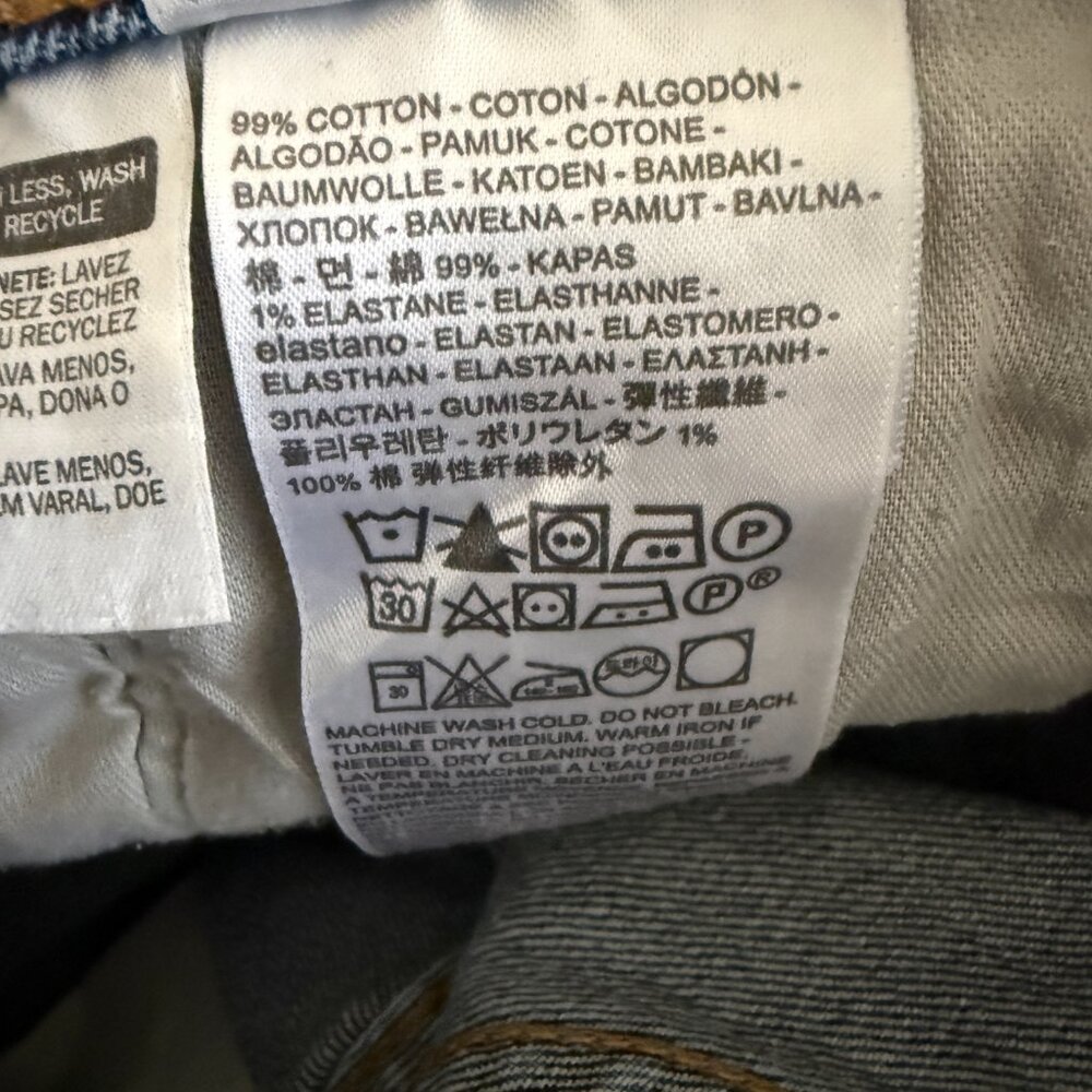 Levis 505 Jeans 36X34 Blue Perfectly Faded - Picture 10 of 10